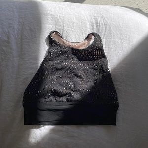 ALO yoga laser cut workout top